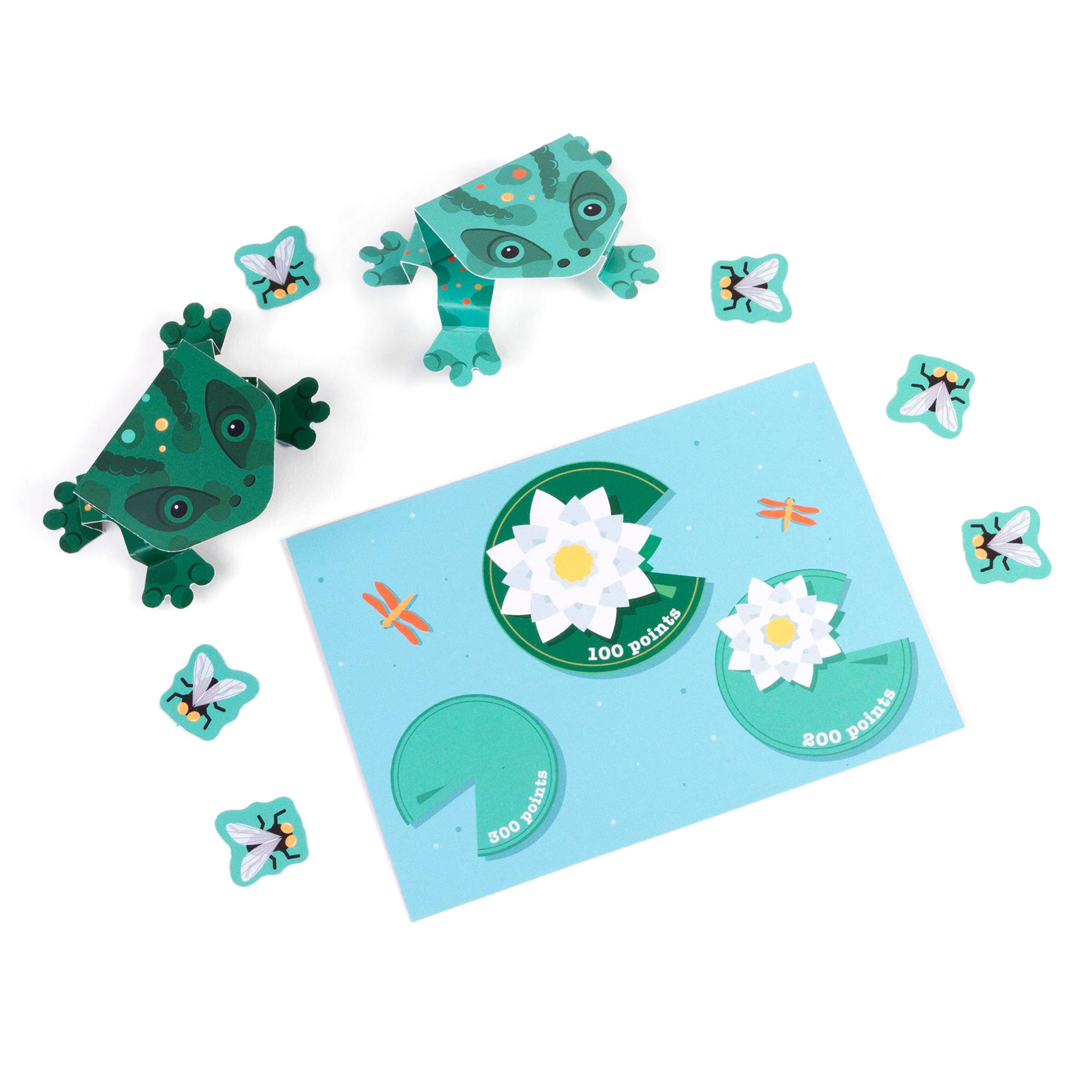 Kids Paper craft build your own jumping frogs. Clockwork Soldier.
