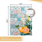 20' by 27.50 Kitchen towels with fruit and floral design.
