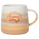 Yellow Ombre Mug with "Sunny side up" print.