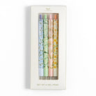 4 pack of floral gel pens. Purple, green, pink and orange gel ink.