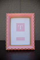 Pink Scalloped Picture Frame Set of 2. 5 x 7