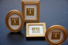 Set of 4 Laurel Wreath photo frames. Small.