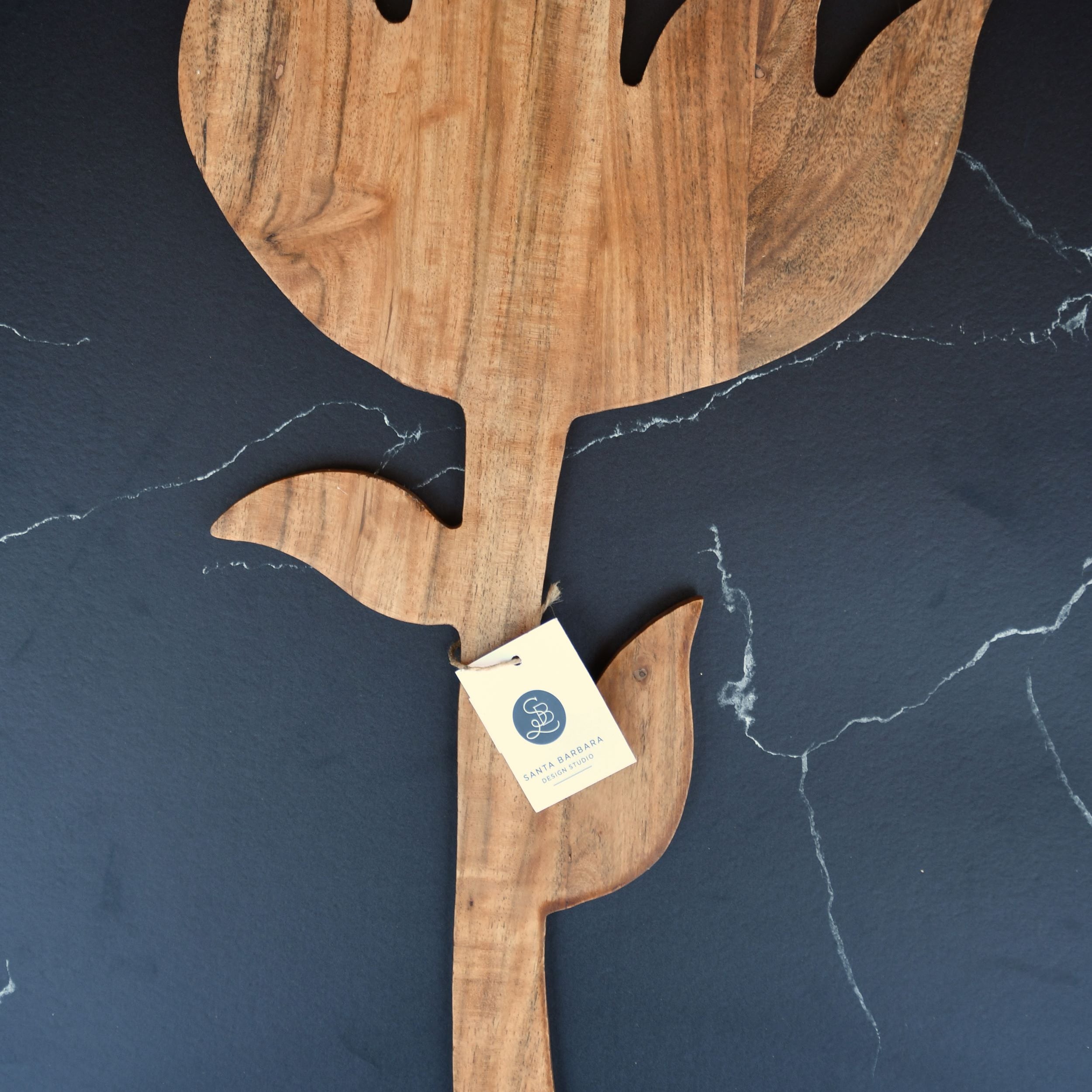 Wooden Bell flower charcuterie board.