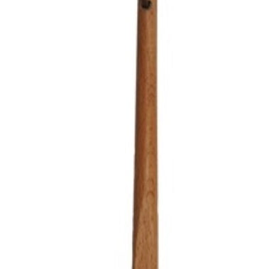 Checkered spatula with wooden handle on a white background