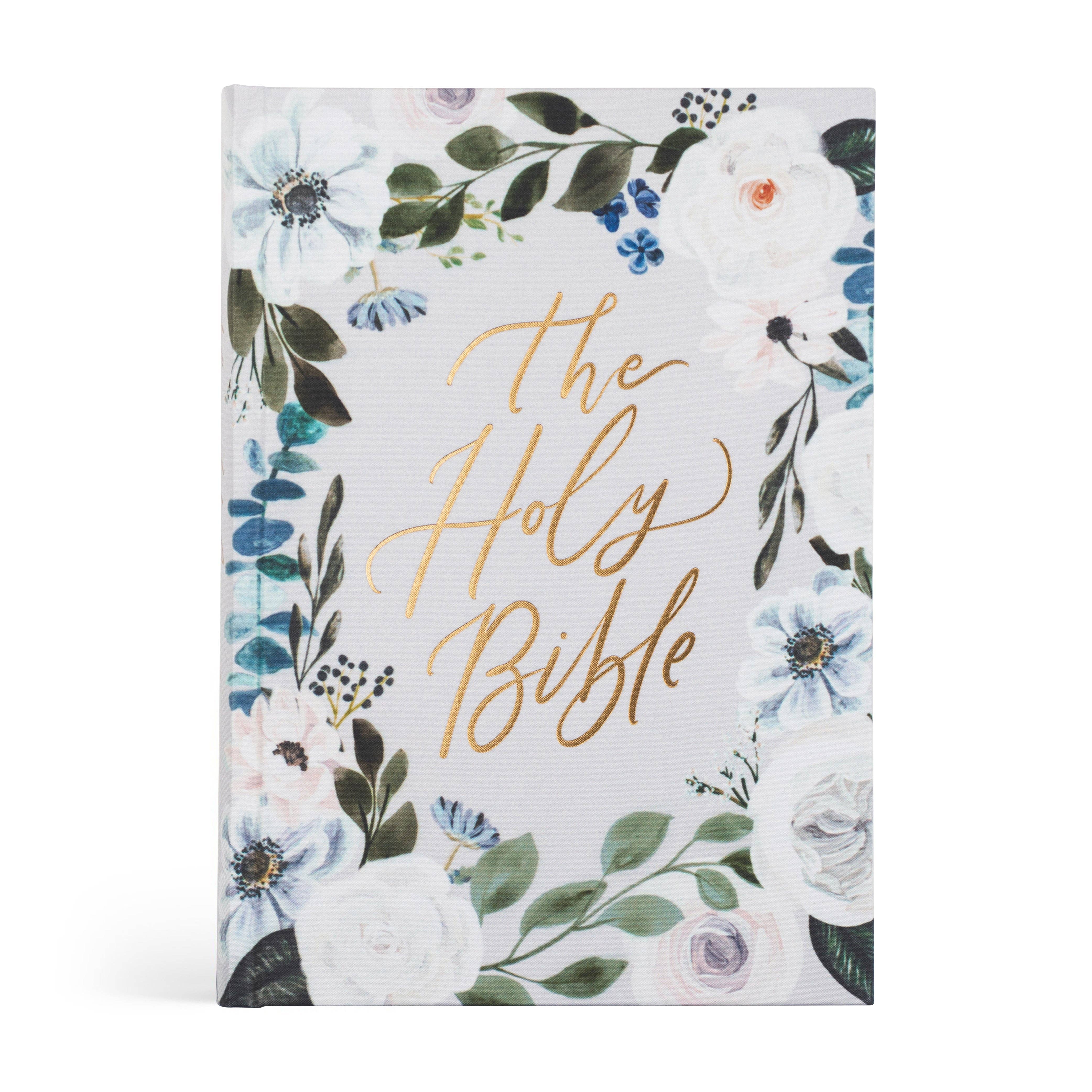 ESV large print bible. Floral Design bible.