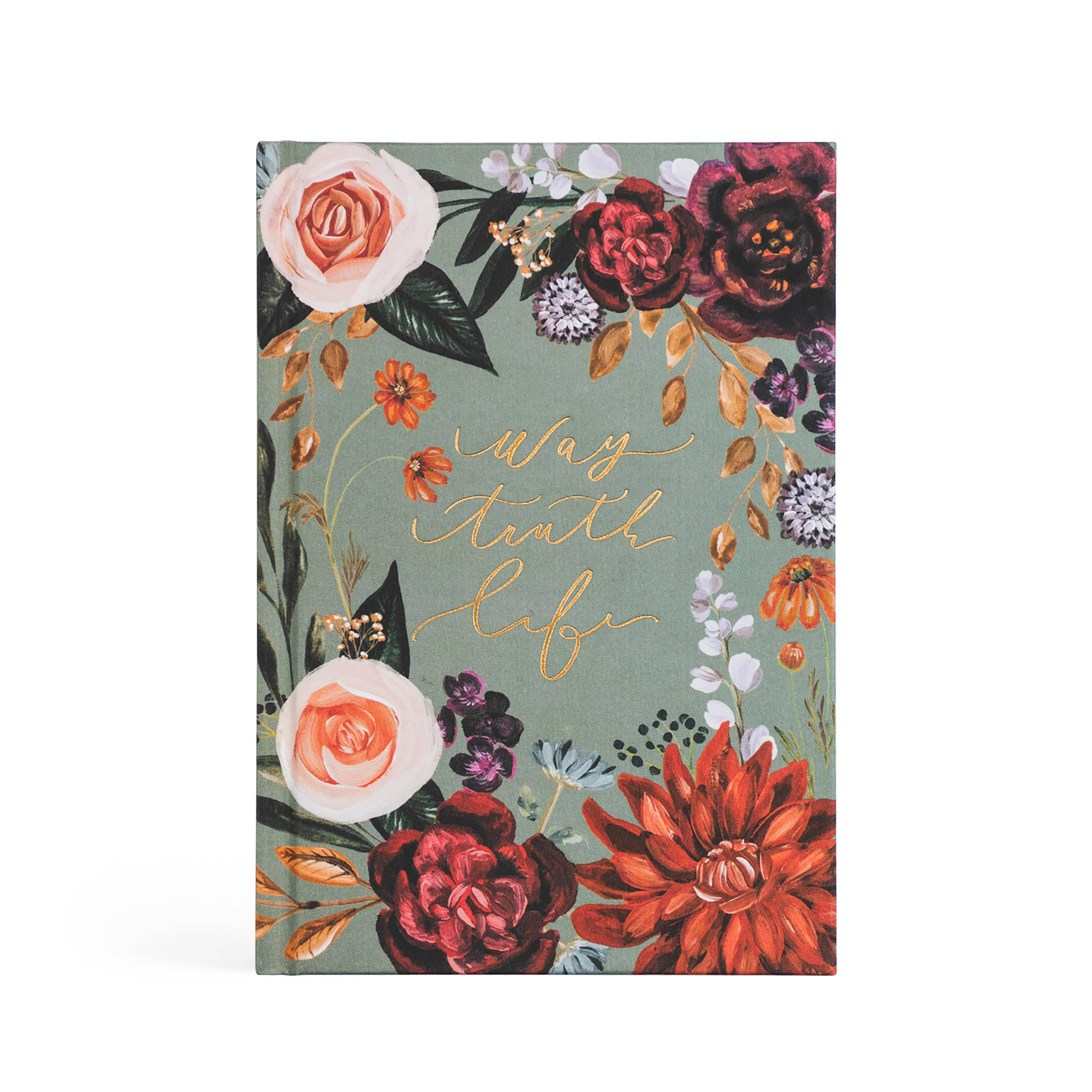 Way Truth Life floral notebook