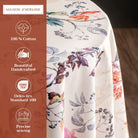 100% cotton bird and branch design tablecloth.