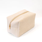 Elyse Breanne Corduroy Make Up Bag. Creme Corduroy Cosmetic Bag 