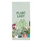 Kitchen towel. Green plants. Plant Lady