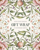 12 floral patterned gift wrap sheets book.