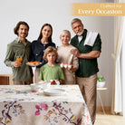 100% cotton bird and branch design tablecloth.