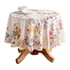 100% cotton bird and branch design tablecloth.