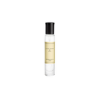 Small brown bottle with a label on a white background