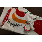 Fabric bag with pepper design and 'Peppers' text on a white background